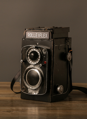 复古老式照相机模型拍照摄影道具怀旧工艺品橱窗陈列Z装饰品摆件