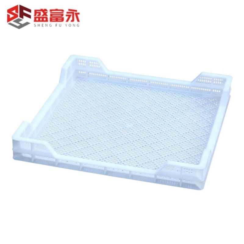 盛富永塑料托盘周转筐加厚冷冻盘工厂仓库车间储存筐长方形零件箱