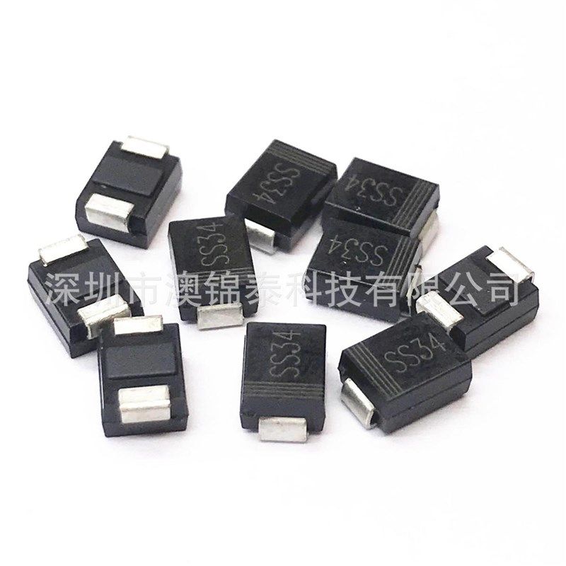 贴片二极管SS110/210/310/510 SMA DO-214AC肖特基100V整流器