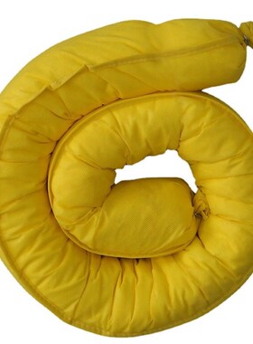 通用型吸附棉条吸油袜拦截油污化学品危化品应急处理灰色7.6cm酸