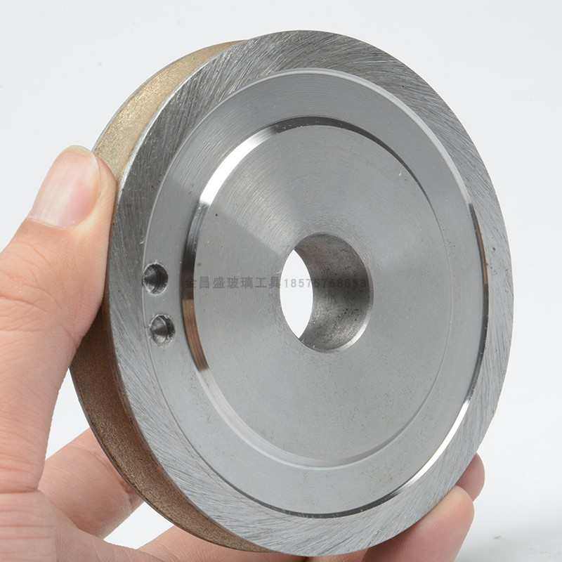 异形机直边圆边金刚轮小型手提玻璃磨边机烧结金刚石磨轮100mm