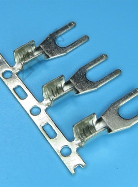 32叉型接线片SNB1253w线叉UT冷压端子UY黄铜镀锡连带压线5000