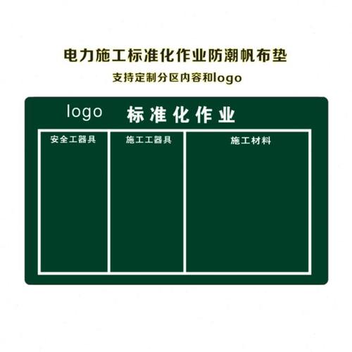 国网标准化作业垫工器具摆放防潮加厚帆布检修毯施工材料放置