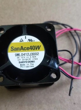 日本进口San Ace/三洋 40W 9WL0412J3002 DC12V 0.52A 散热风扇