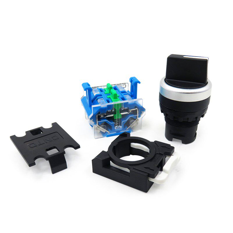 昌得旋钮开关LA38-11X2 20X3转换开关按钮22MM二挡三档选择按钮