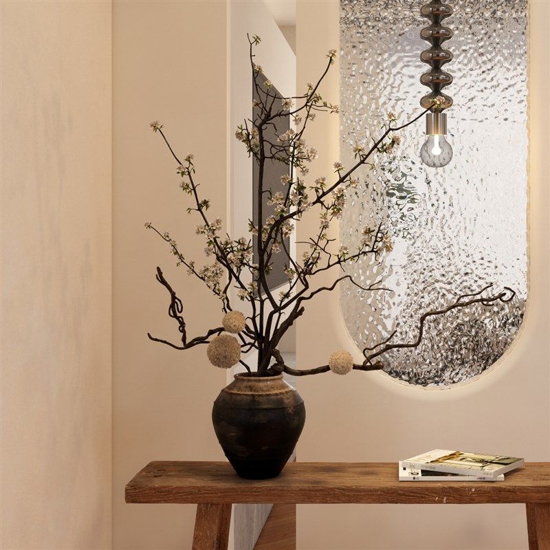 森空间仿真绿植假花插花植物摆件花艺中古风室内客厅玄关摆件装饰