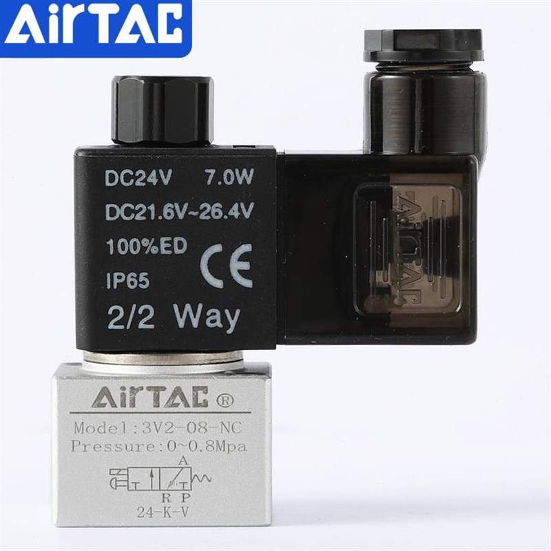 亚德客电磁气 3V206NCB 3V208NCB 3V308NCB 二位三通真空电磁