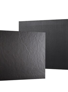 现代轻奢墙砖黑色火烧岩板 仿古砖 厨房卫生间地板砖600*600瓷砖