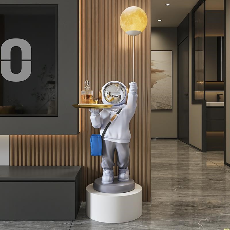 太空人客厅摆件高端大气上档次宇航员电视柜E大型落地乔迁新居礼