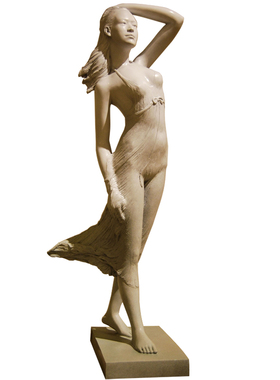 商业步行街美女艺术雕塑定制城市广场大型铸铜铜雕景观工艺品摆件