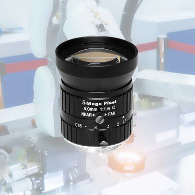 500万2/3英寸5mm定焦机器视觉检测C口工业相机镜头