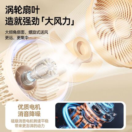 USB充电小型电风扇空气循环扇家用电风扇学生桌面台扇办公室台式