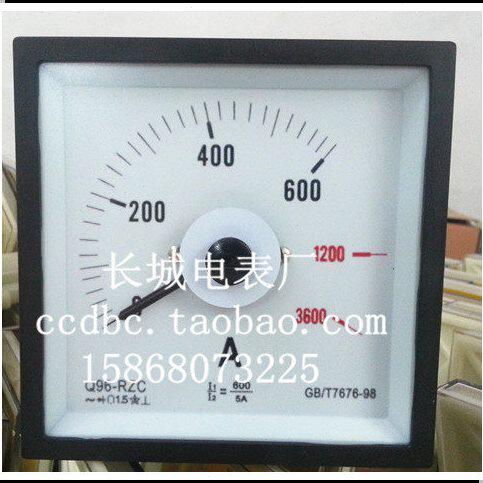 新型 Q96-RZC 600/5A 过载到3600A  交流电流表 船用表  96*96