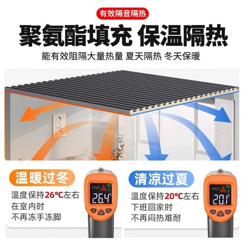 铝合金屋顶瓦长城隔热铝瓦大板双层凹凸铝板雨棚凉亭阳光房房盖板