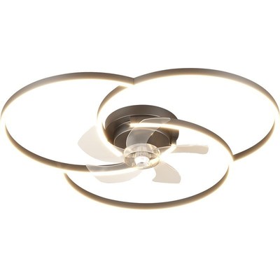 风扇灯2024年新款主卧室灯具现代简约餐厅灯客厅吸顶灯电扇灯一体