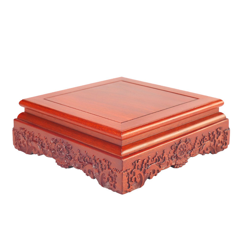 红木底座实木质托架加高垫高石头香炉摆件佛像工艺礼品摆饰花瓶酒