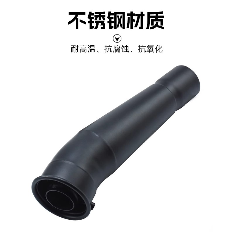 奔达黑旗500改装双边双出w手工排气管全段不锈钢声浪低沉浑厚配件