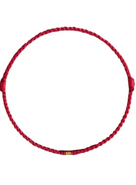 五台山古法金转运手链女去霉运红绳编织手绳202R5蛇本命年情侣脚