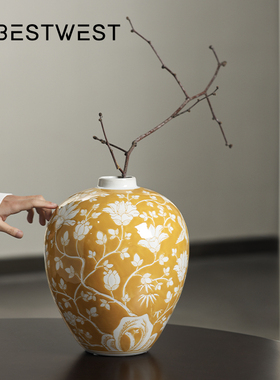 桌面摆件客厅玄关装饰摆件落地花瓶摆设电视柜家居饰品高级感小众