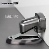 鼎朗室内家用锌合金地吸免打孔门吸酒店静音防撞门碰圆形实心地吸