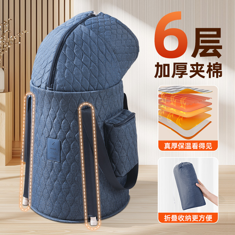 泡脚桶家用便携过小腿加厚加高保温高深桶养生熏蒸桶可折叠泡脚盆