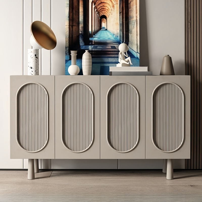 意式极简烤漆餐边柜创意艺术入户玄关柜现代简约茶水柜储物柜碗柜