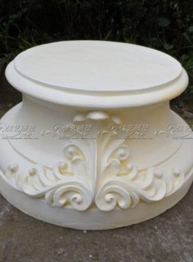 欧式玻璃钢人物雕塑艺术品客厅户外落地摆设可定制作加高底罗马柱