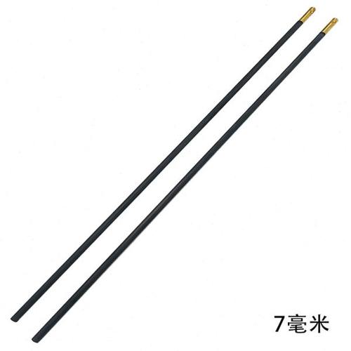 七毫米铜头碳素杆40/45厘米碳杆空竹抖杆斜孔铜头7毫米抖杆无弹性