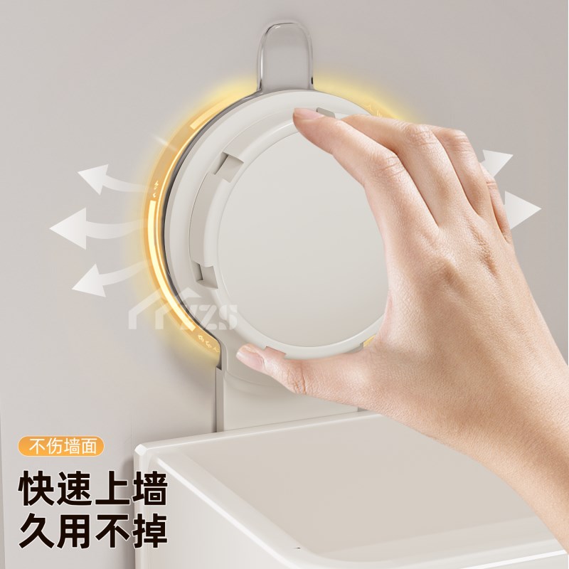 吸盘吹风机置物架太空铝免打孔卫生间适用戴森电吹T风筒支架挂架