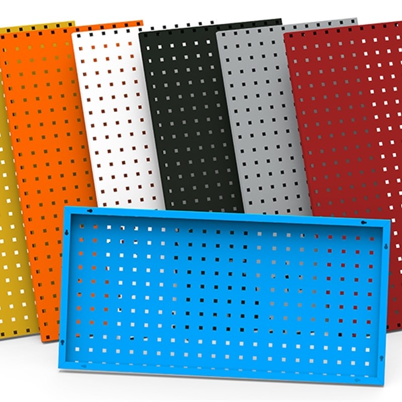 金属洞洞板展示架子方孔五金工具挂板墙壁置物架T戴森收纳挂钩货