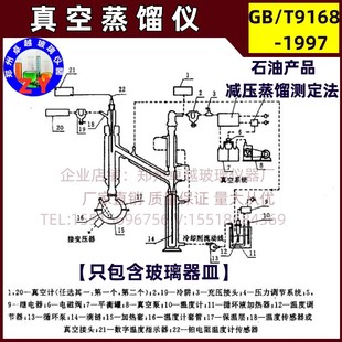 真空蒸馏仪蒸馏烧瓶500ml石油产品蒸馏减压测定法GB 1997 T9168