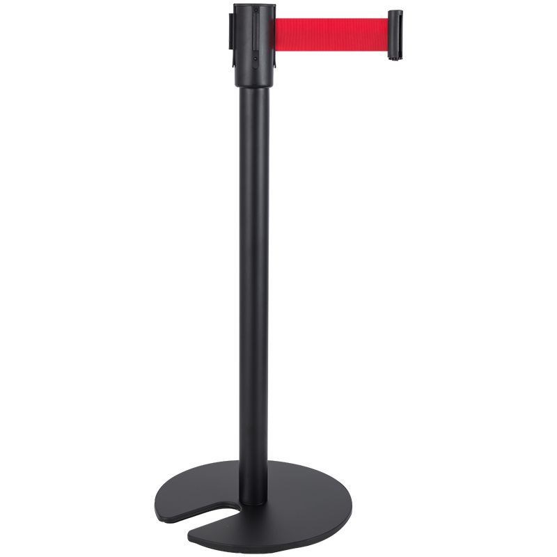 止步拦截带U型底座 安全警示排队隔离带伸缩带 一米线护栏杆围栏