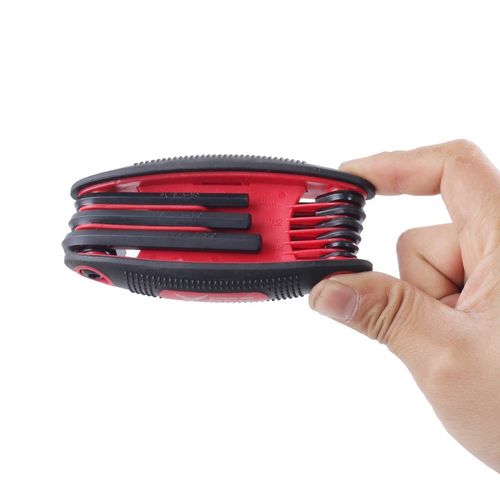 复合调弓英制扳手弓箭配件安装内六方六角扳子折叠调试工具九件套