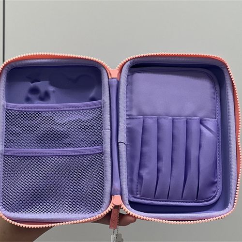 澳洲Smiggle铅笔盒紫色小猴子文具盒大容量多功能小学生笔袋收纳