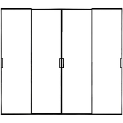 上海极窄边框四联动吊轨移门推拉无轨隐形轨客厅玻璃阻尼铝镁合金