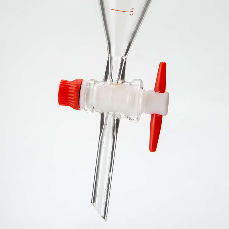 刻度聚四氟活塞梨形玻璃分液漏斗60/125/250/500/1000/2000ml