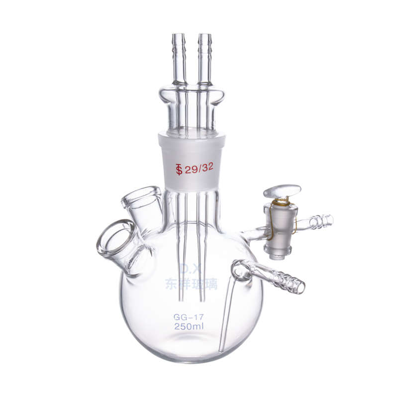 KF-1卡尔费休水分测定仪五口瓶250ml 水分测定瓶五口反应瓶磨砂口