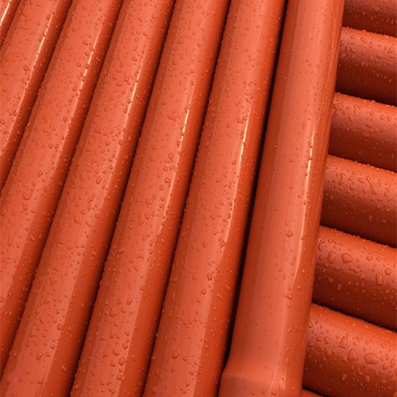 CPVC电力管电缆管穿线管埋地用管枕管卡110橘红色道路施工用管