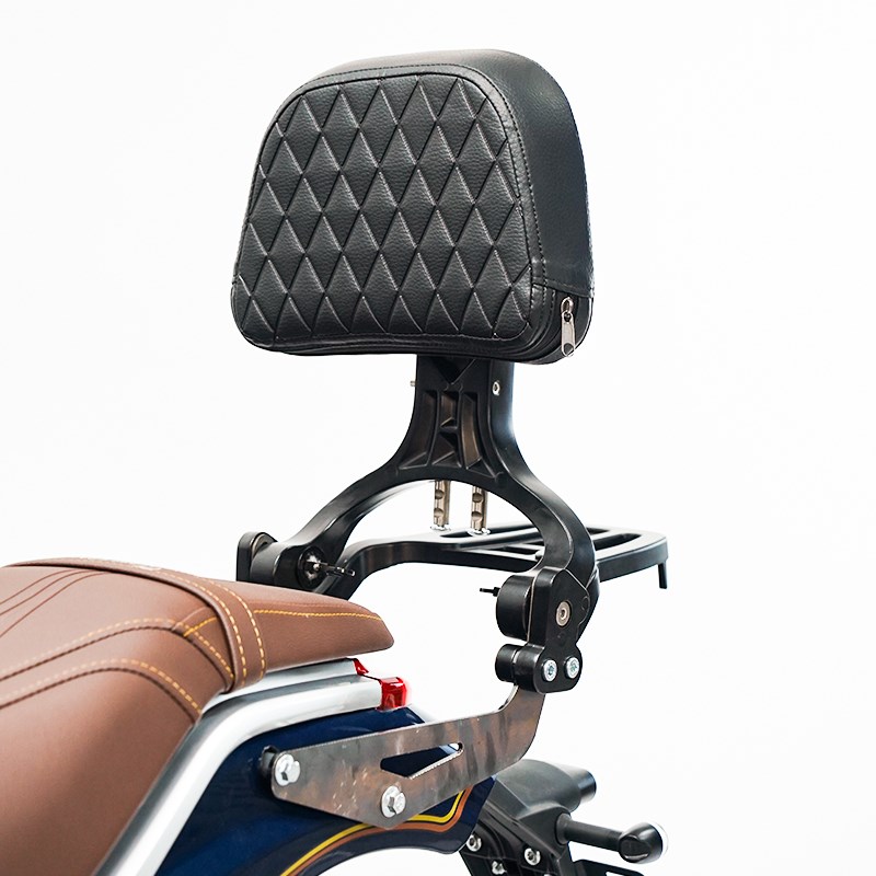 适用宗申优米YOMI摩托车改装件保险杠折叠靠P背后货架边包尾包配