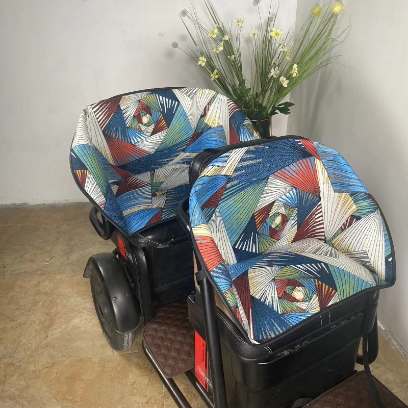 电动三轮车脚垫坐垫座套爱玛雅迪c16乐维三轮电动车坐垫靠背一体