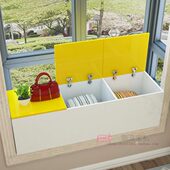 储物储藏柜收纳柜 阳台柜 地柜矮柜储物柜定制可坐 窗台柜 飘窗柜