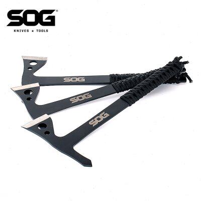 索格SOG TH1001-CP飞鹰投掷斧三把装 户外野营手斧营地斧子小斧头