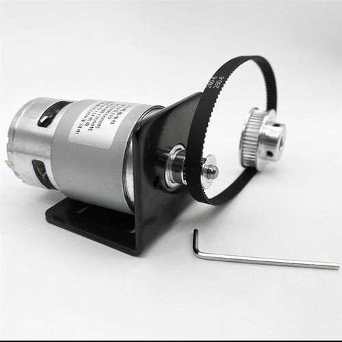 1比3减速775直流电机12V24V正反转可调速同步轮2GT皮16Y比48齿带