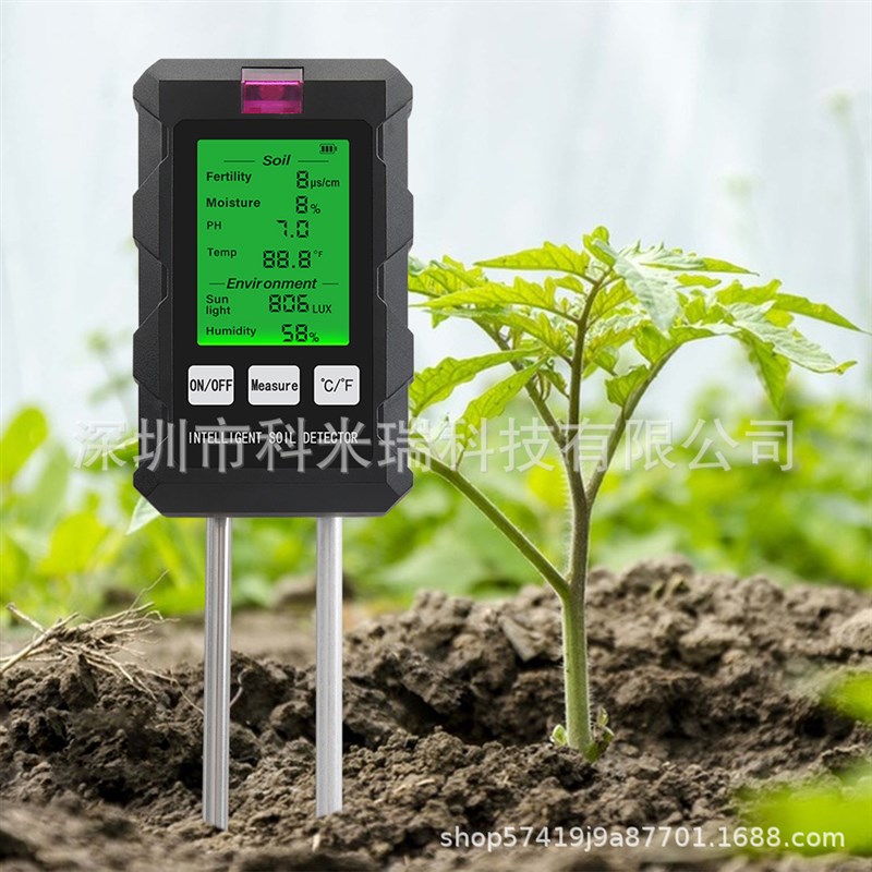 土壤测试仪土壤湿度计肥沃soil温度土壤Gph计湿度六合1 土壤检测