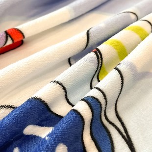 双面被套冬季 加绒加厚三四件套珊瑚绒被罩单件150x200x230m