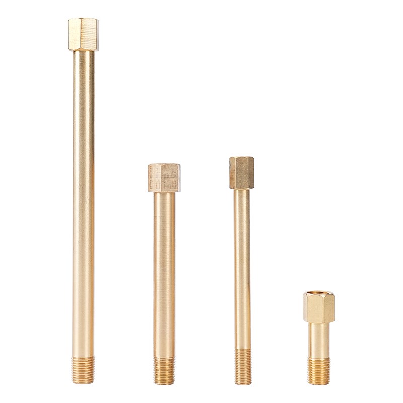 模温机内外丝连接杆模具水嘴气动内外牙加长铜管延长管1分2分3分