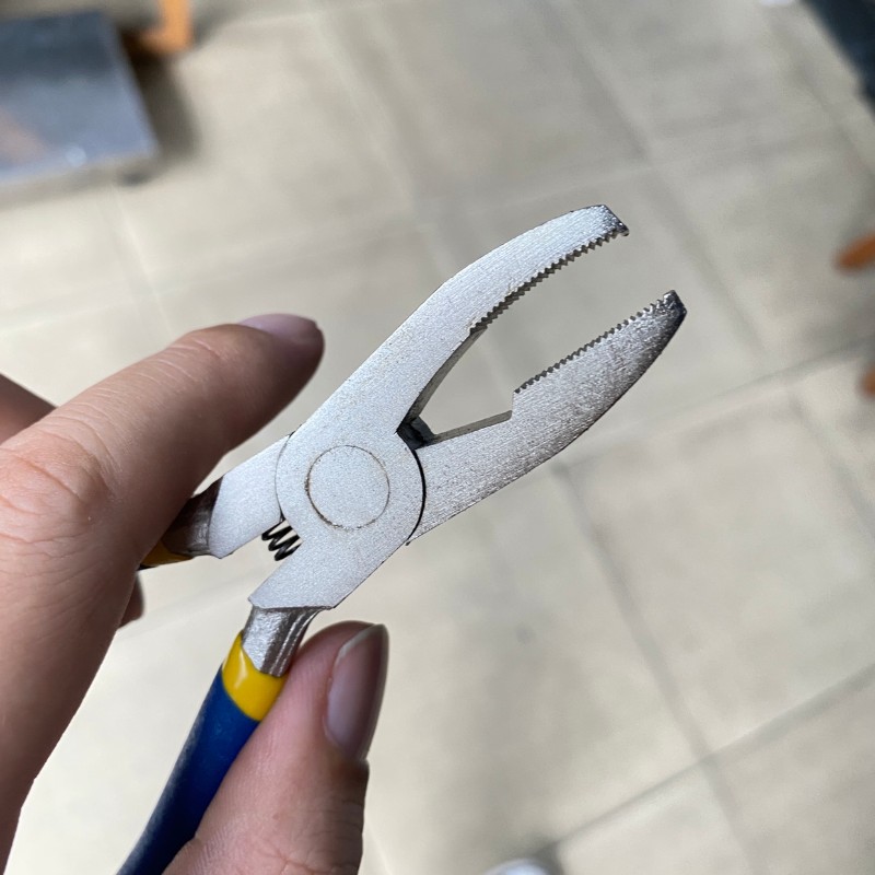 玻璃平口钳手钳玻璃钳子平口手钳玻璃修边钳玻璃掰边钳窄条掰边钳