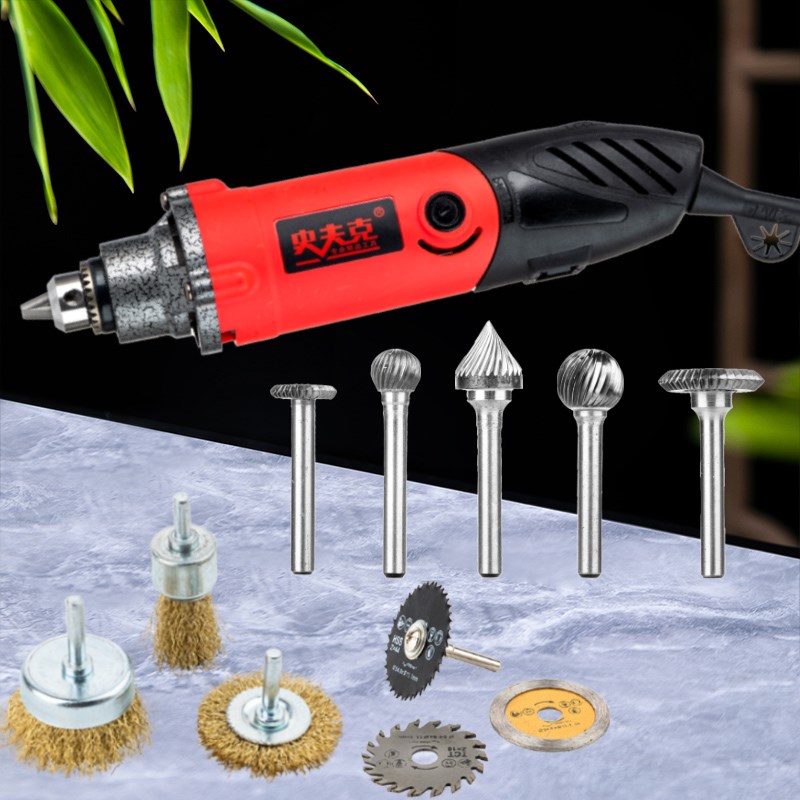 盆景舍利杆打磨头电动打磨机水线制作丝雕雕刻球节剪电磨切割抛光