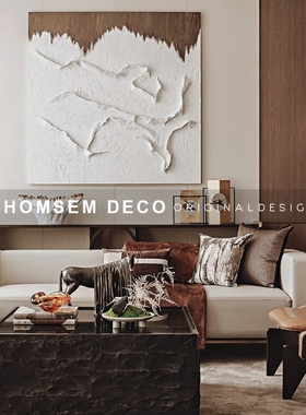 新中式样板间客厅k神秘马雕塑摆件侘寂风客厅玄关软装饰工艺品摆