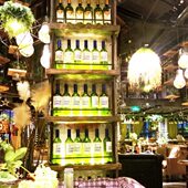 发光酒柜酒架装 饰发光铁艺隔断墙餐厅红酒架子酒柜营业场所置物架